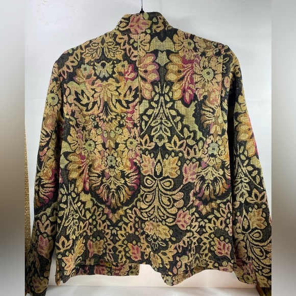 Coldwater Creek Brocade Floral Patterned Jacket - Picture 7 of 11